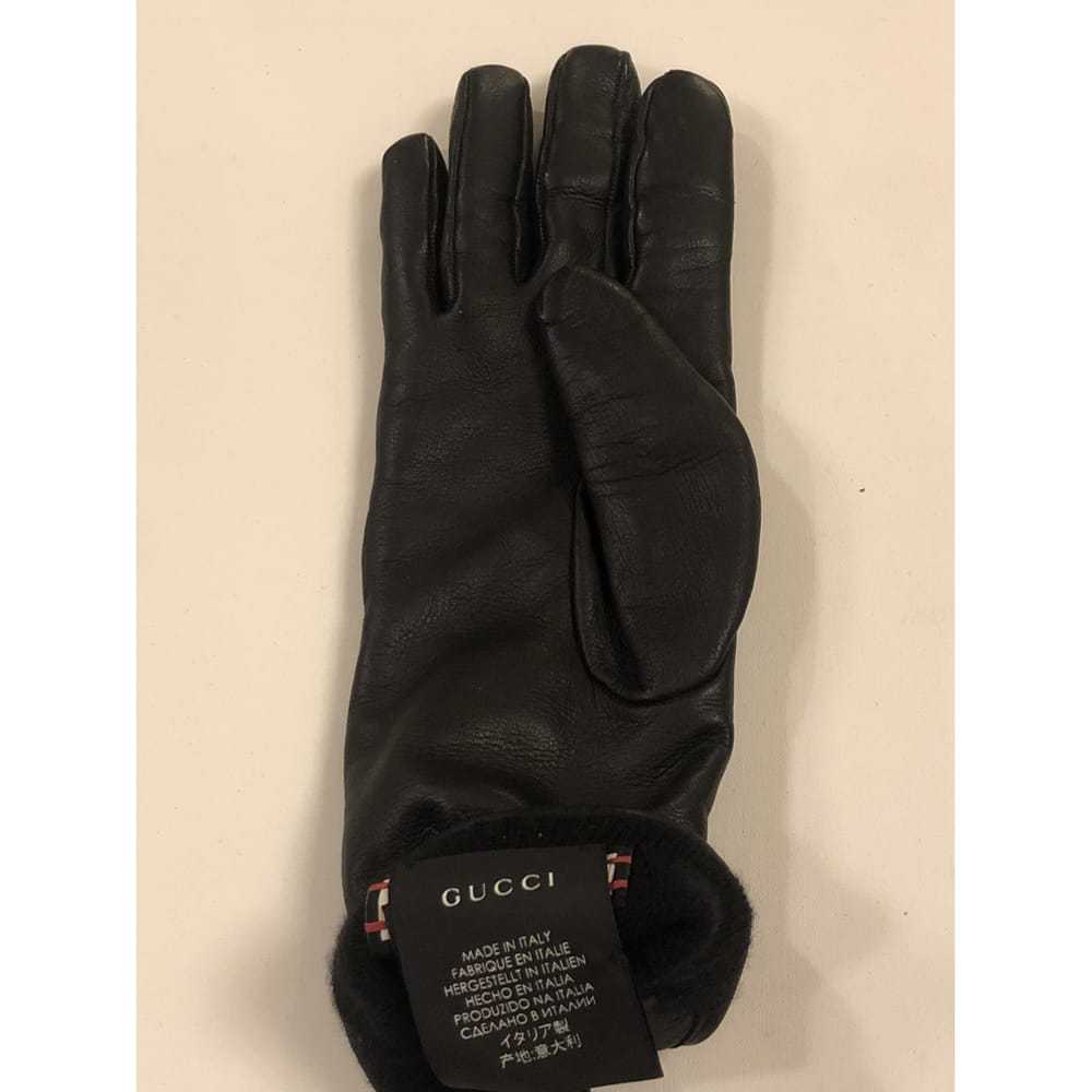Gucci Leather long gloves - image 4