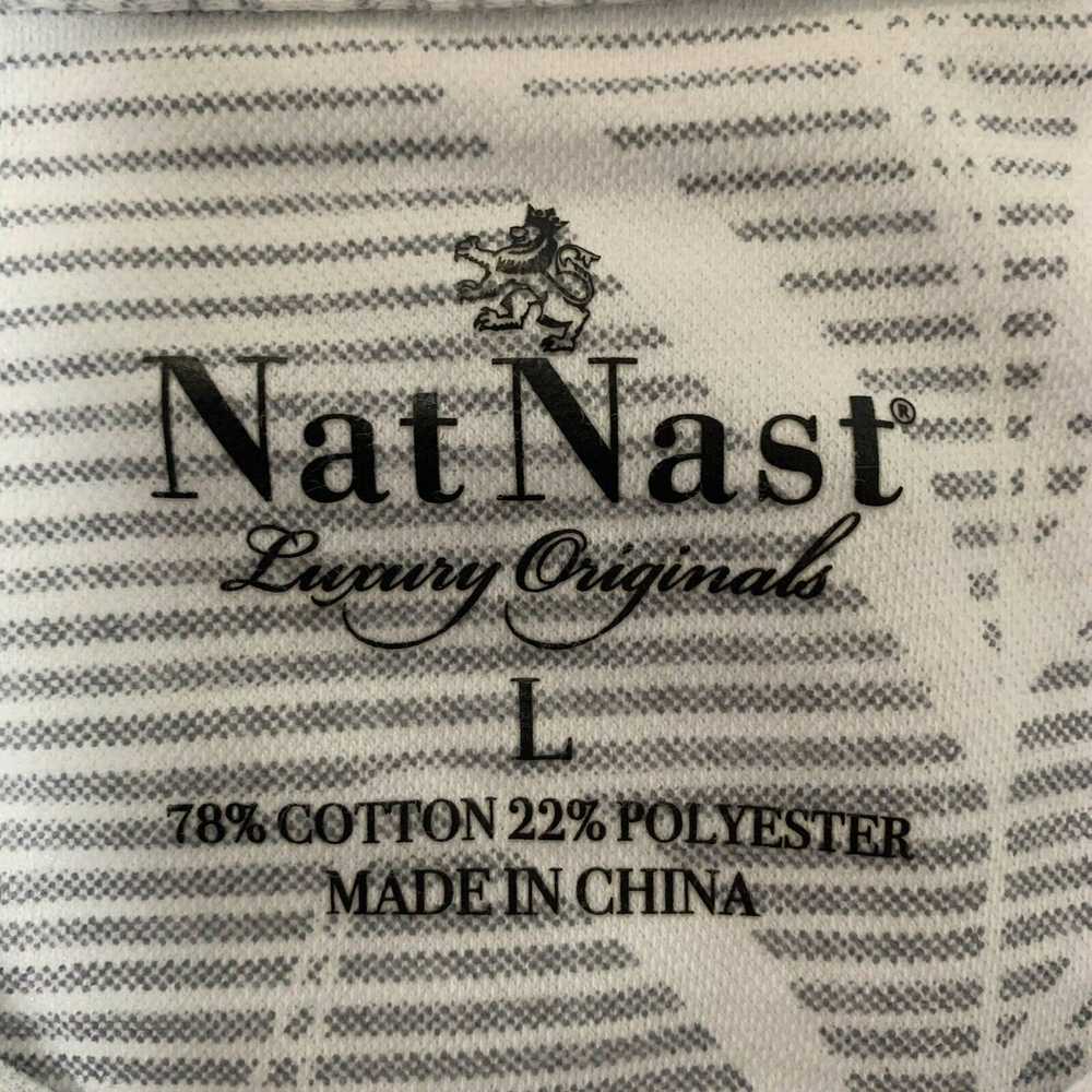 Nat Nast Nat Nast Mens Large White Gray Striped P… - image 7