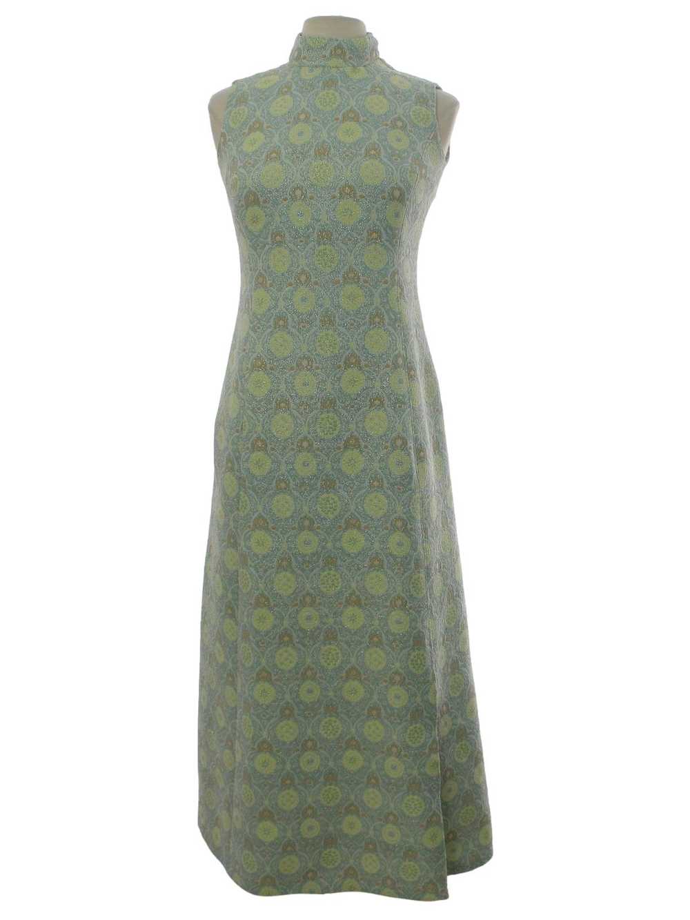 1960's Mod Knit Maxi Dress - image 1