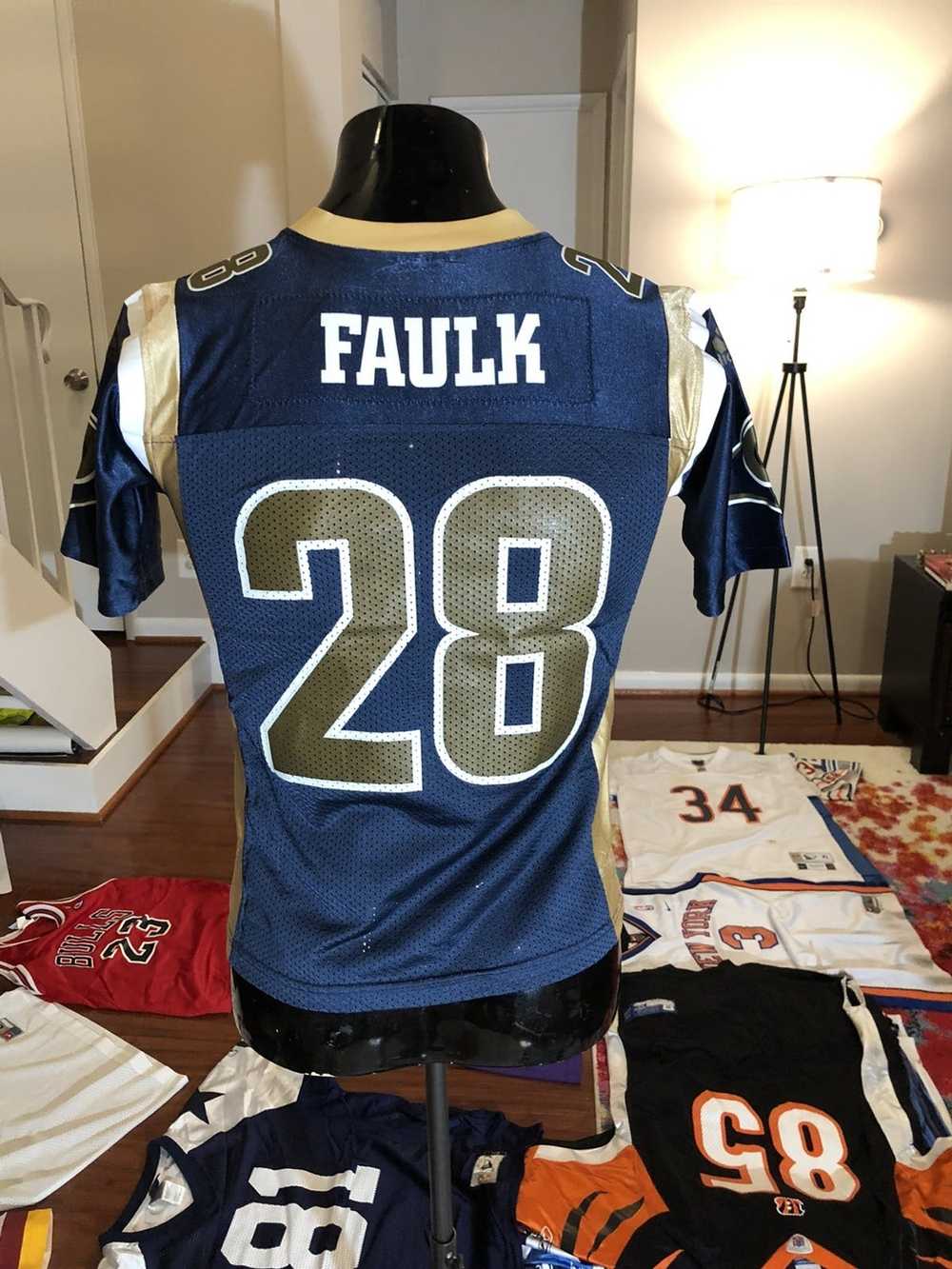 Adidas × NFL × Vintage Marshall Faulk 28 St Louis… - image 2