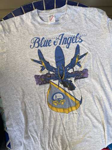 Vintage 90s Blue Angles Shirt US Navy