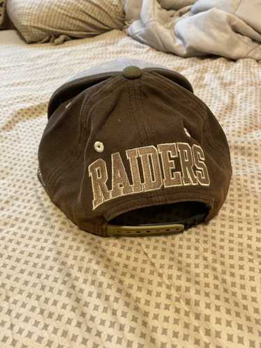 Mitchell & Ness Flexfit 110 Throwback NFL Oakland Raiders Black & Team  Colour Logo Hat Cap Snapback OSFA Men's & Women's
