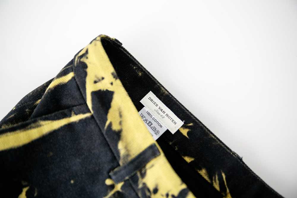 Dries Van Noten AW14 Yellow Tie Dye Denim Trouser… - image 3