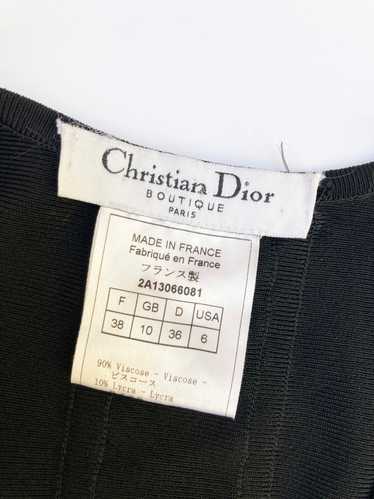 Dior x Galliano Black Knit Lace-Up Dress