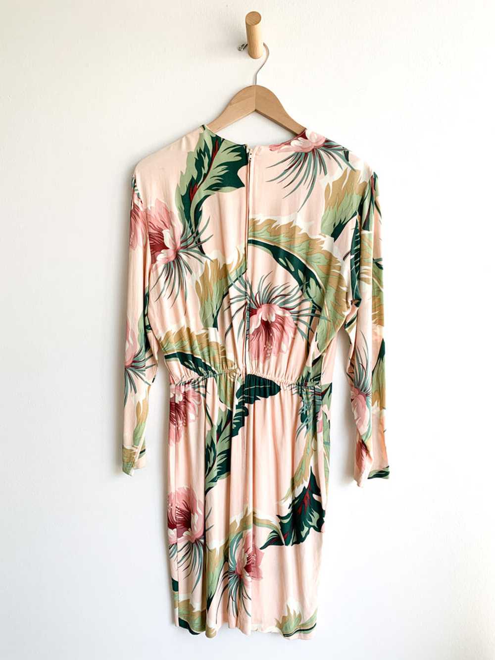 1980's Tropical Print Dress - image 3