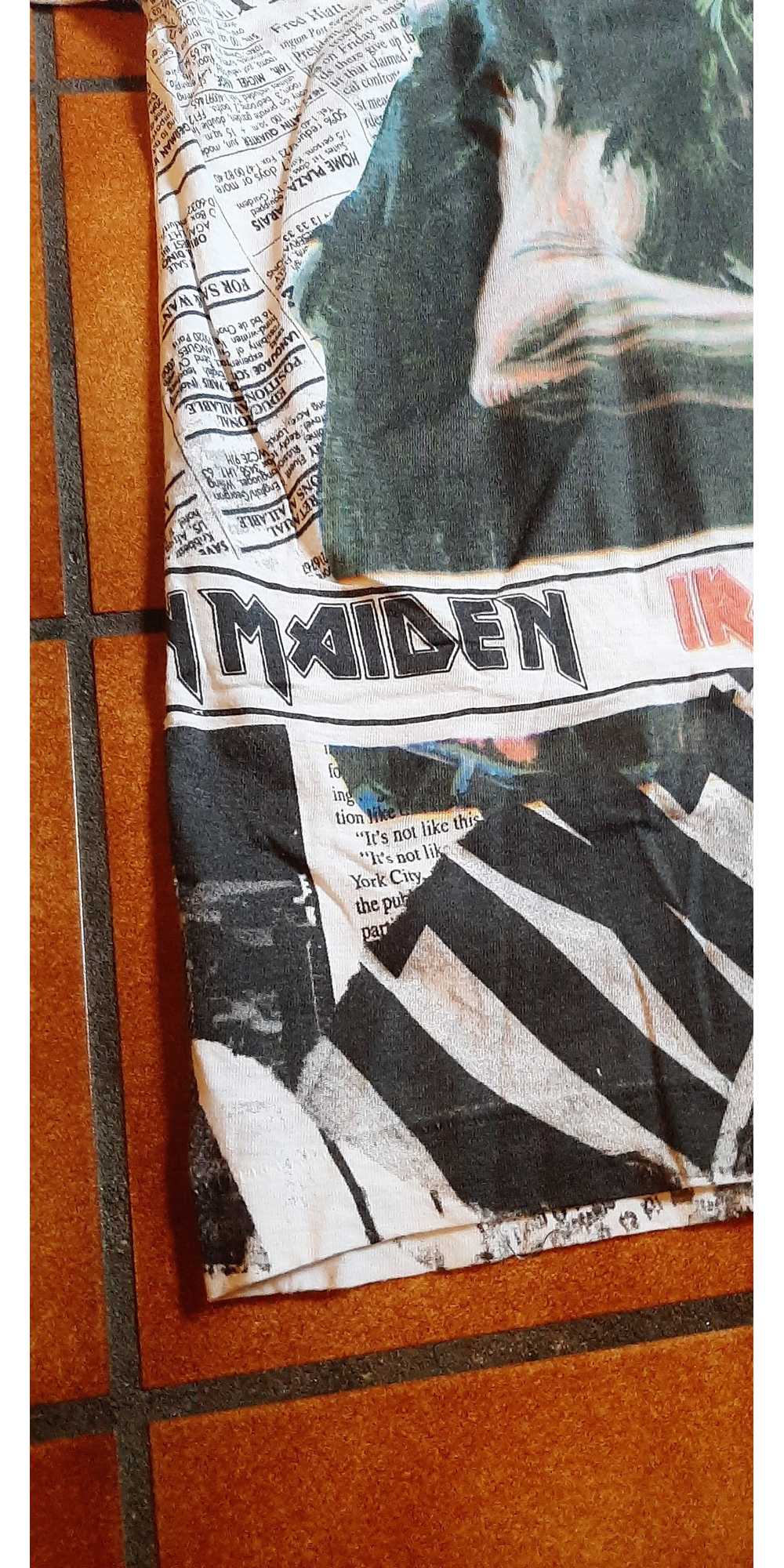 Band Tees × Vintage T shirt IRON MAIDEN 1992 be q… - image 12