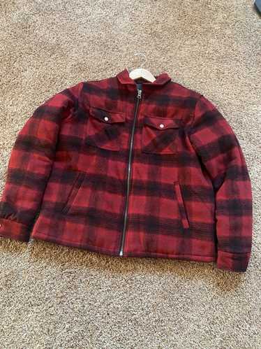 Forever 21 Flannel coat lumber jack red and black