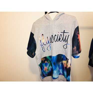 Fly Society Grey/Purple Galaxy Hoodie by Fly Soci… - image 1