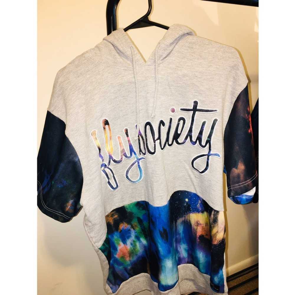 Fly Society Grey/Purple Galaxy Hoodie by Fly Soci… - image 2