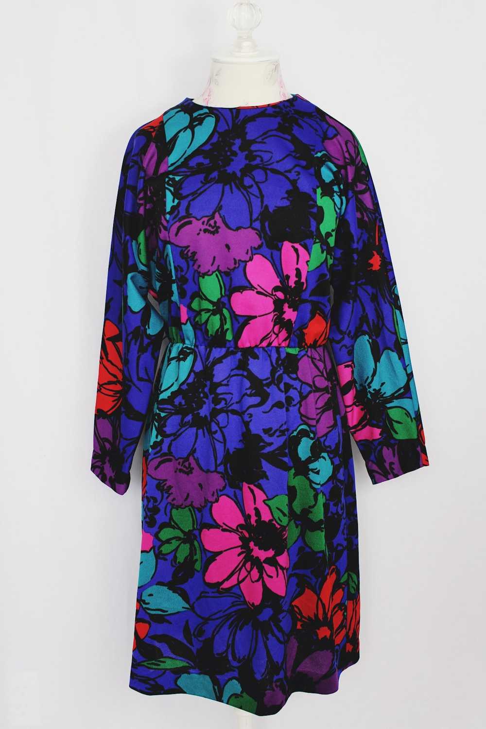 Long Sleeve Floral Print Dress - image 5