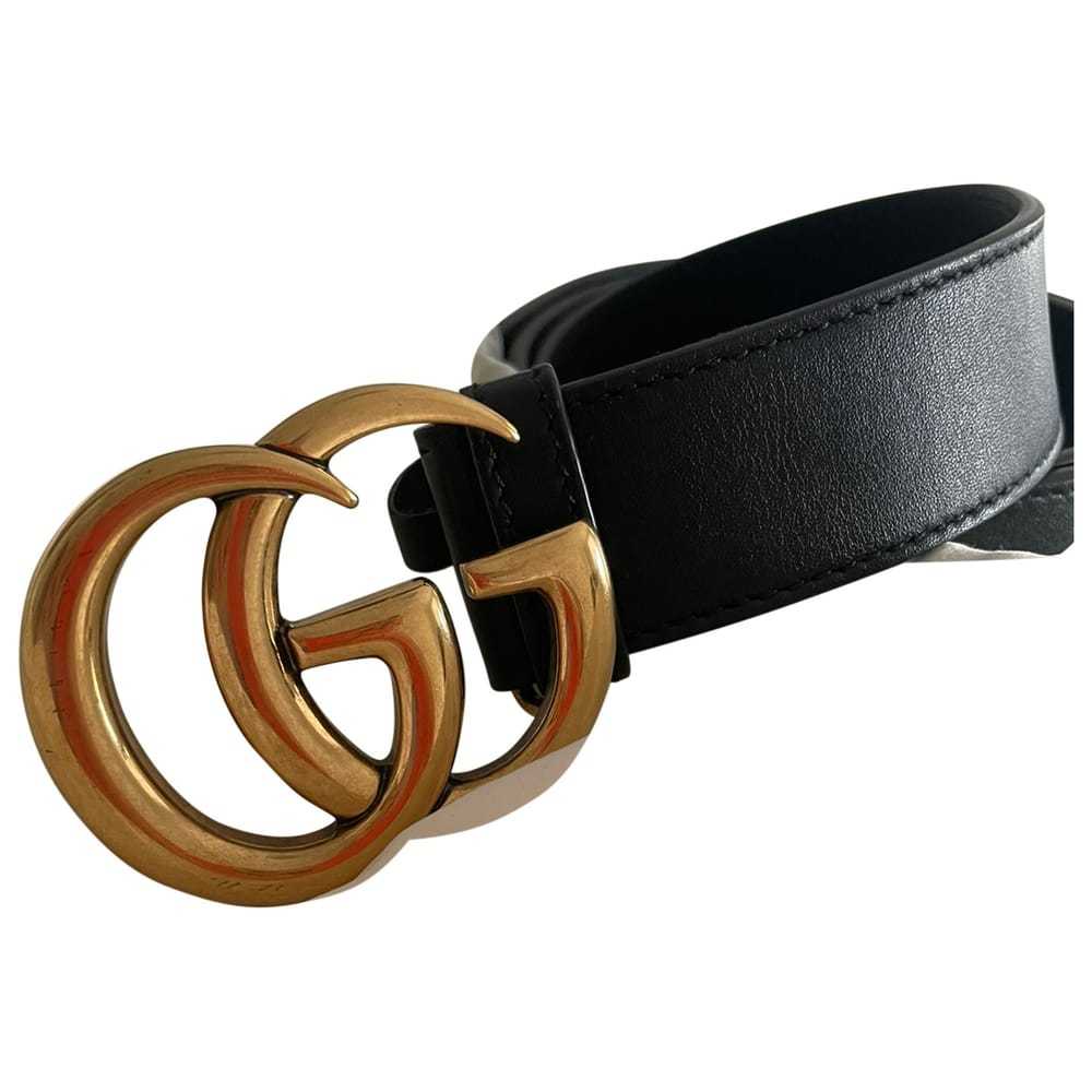 Gucci Gg Buckle leather belt - Gem