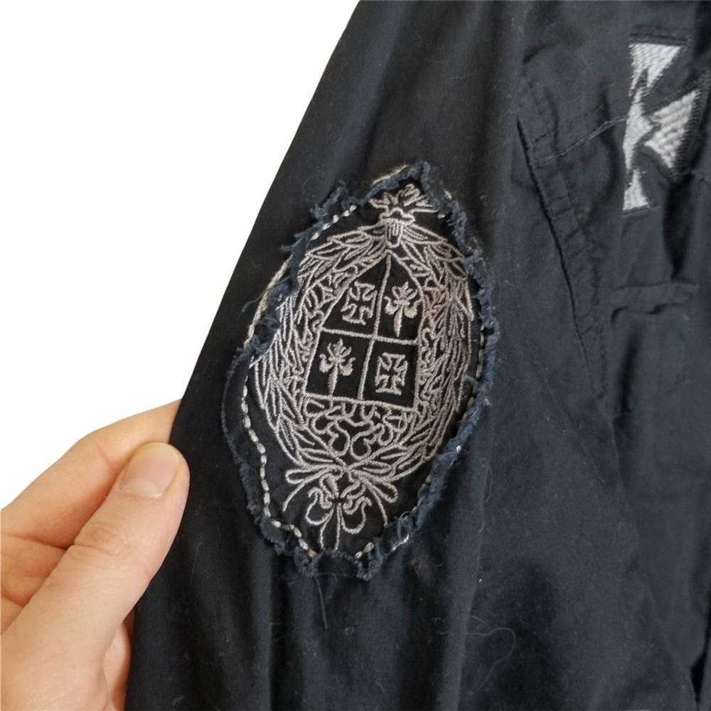 Other MMA Elite Mens 2XL Black Button Up Shirt Lo… - image 5