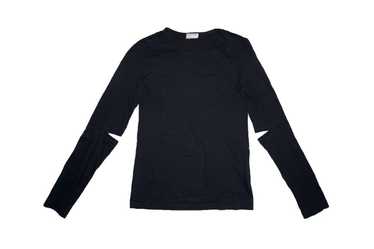 Helmut Lang Black Double Layer Long Sleeve T-Shirt Helmut Lang