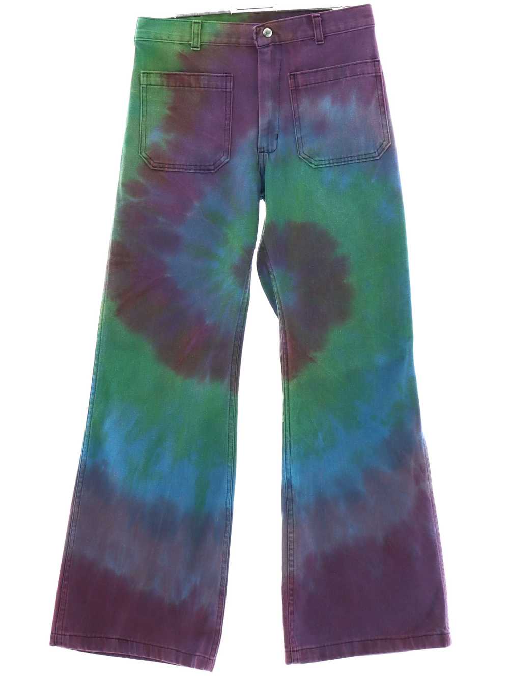 1970's Seafarer Unisex Tie Dye Navy Issue Bellbot… - image 1