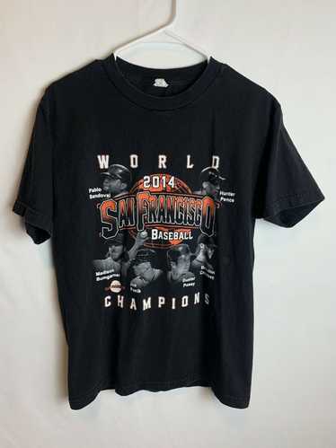 San Francisco Giants '47 Women's 2010 World Series Champions Vibe Check  Vintage Tubular Boyfriend T-Shirt - Cream