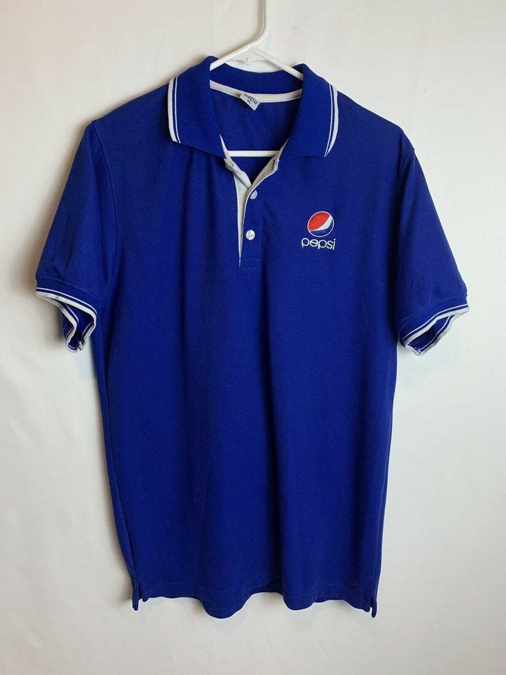 Pepsi Pepsi Vintage Blue Men’s Polo T-Shirt Size XL - Gem