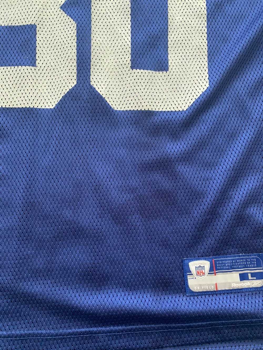 Jeremy Shockey player worn jersey patch football card (New York Giants)  2005 Upper Deck ESPN SportsCenter #SCSJS