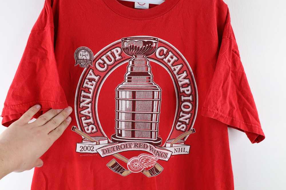 Vintage Vintage Detroit Red 2002 Stanley Cup Cham… - image 4