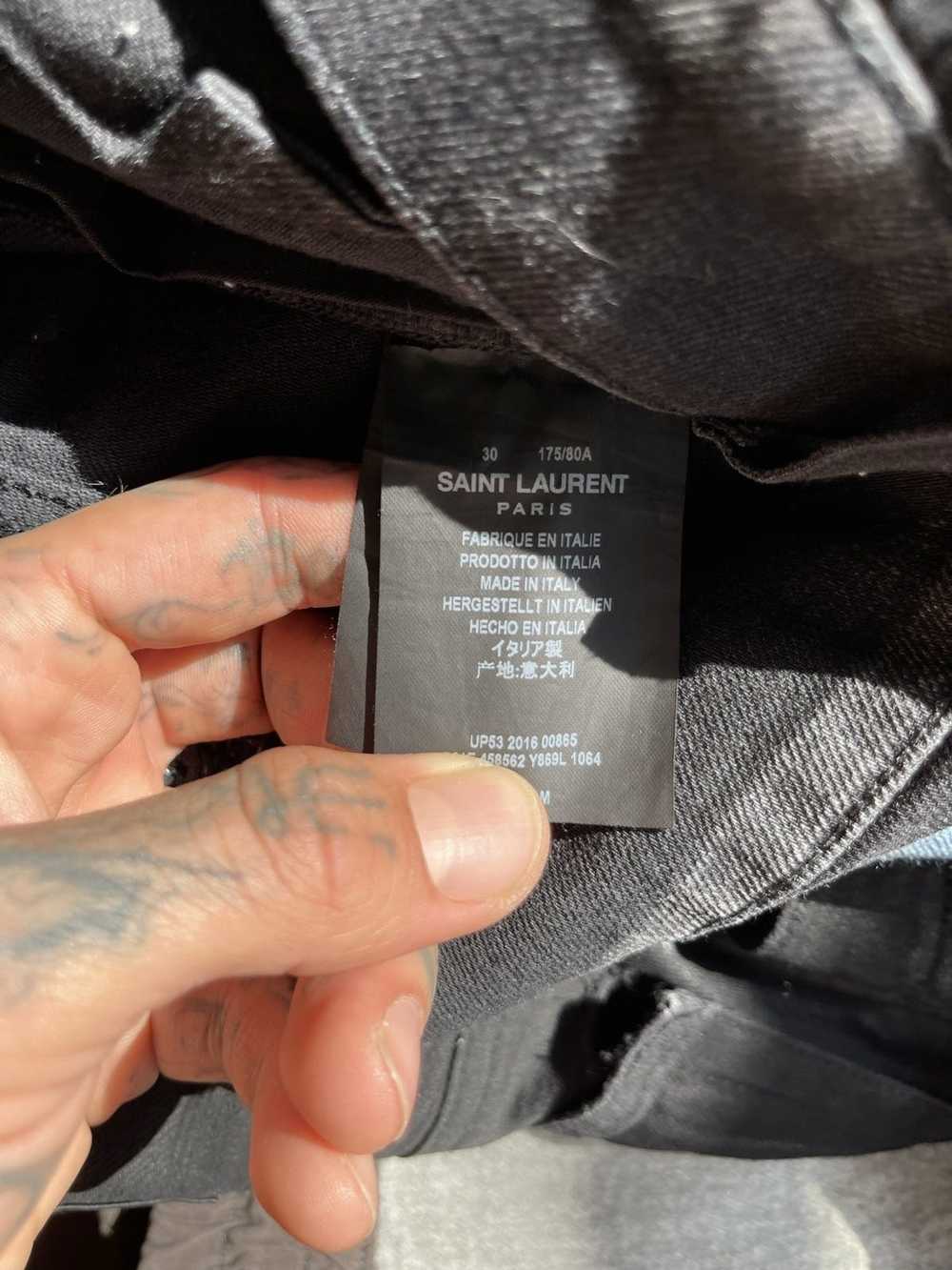 Hedi Slimane × Saint Laurent Paris SLP SS16 Black… - image 8