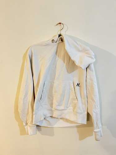 Helmut Lang White Helmut Lang Campaign Logo Hoodie