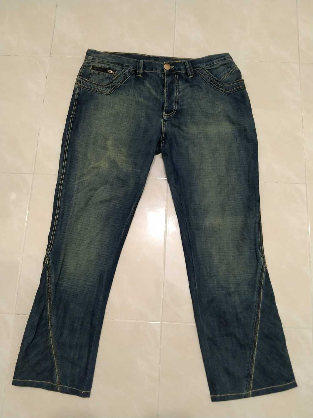 Antik Denim × Vintage Antik Blackout Blue Denim P… - image 1