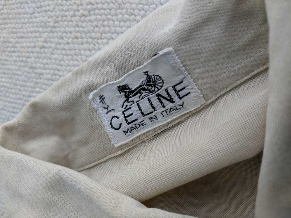 Celine Celine Italy 70s 80s vintage RARE light br… - image 9