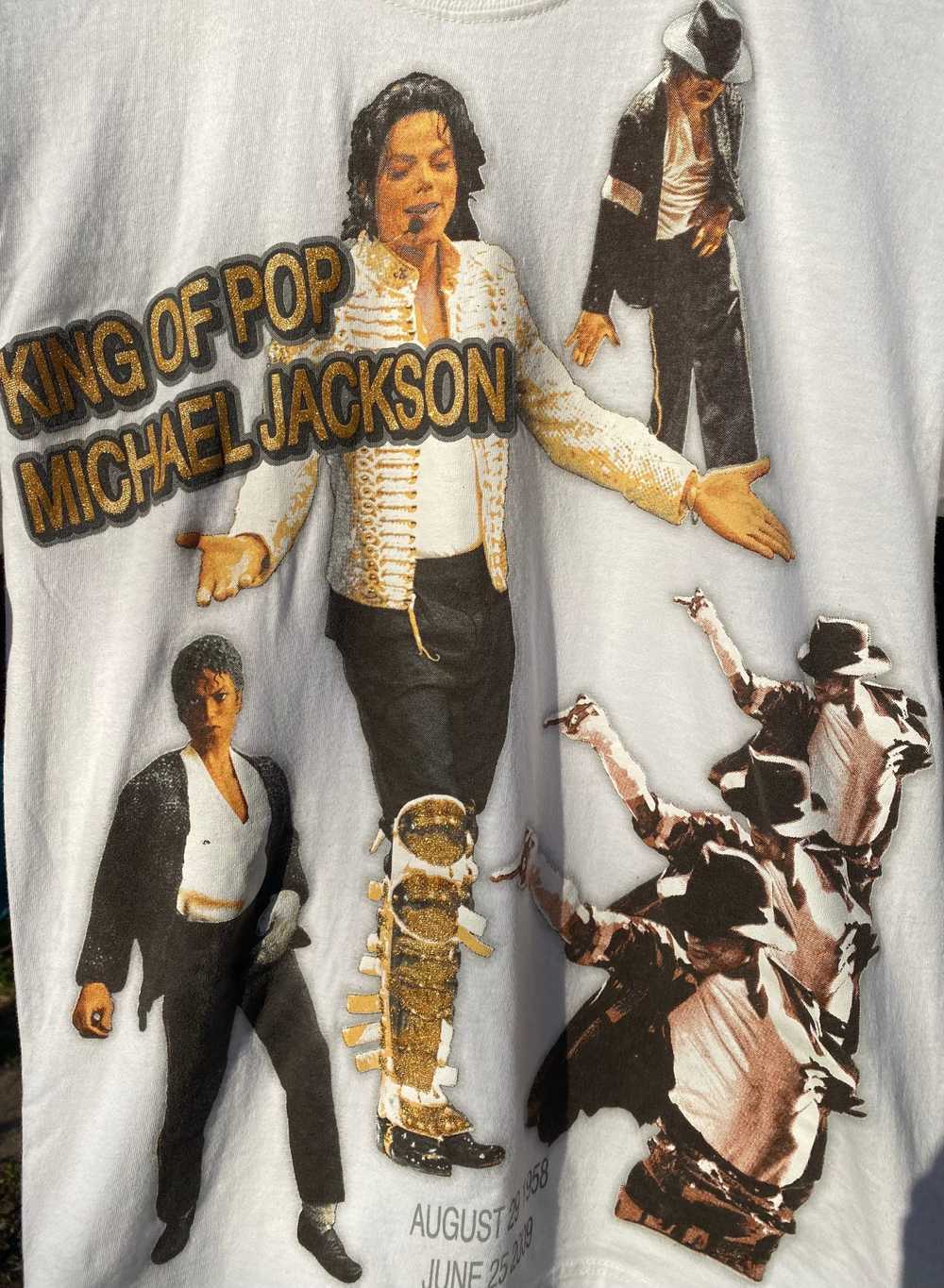 Michael Jackson RIP King Of Pop Tribute Mens T-shirt XL Tee