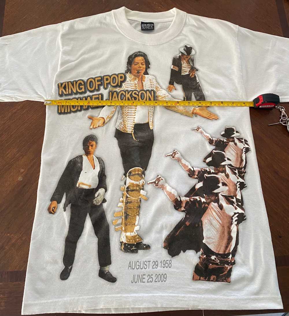 Michael Jackson RIP Big Print King Of Pop Memorial T-Shirt Mens Size 3XL EUC