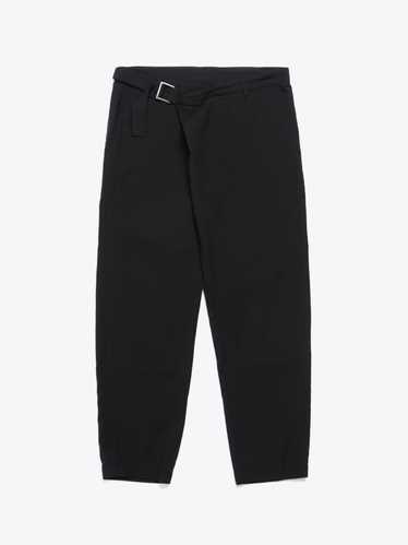 Attachment Black Belted Cupro Trousers