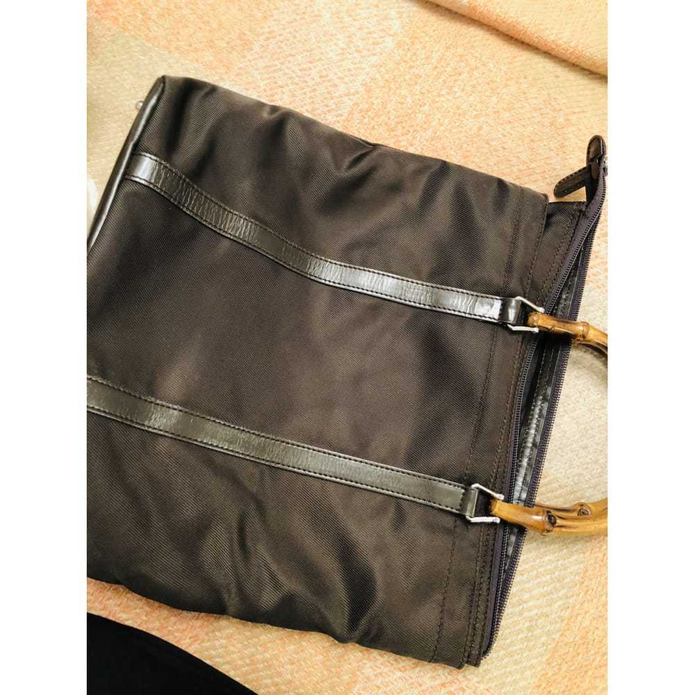 Gucci Vintage Bamboo cloth handbag - image 2