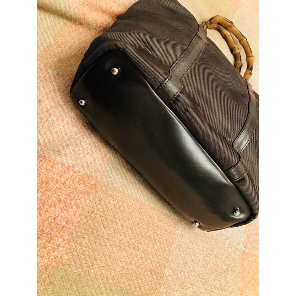 Gucci Vintage Bamboo cloth handbag - image 3