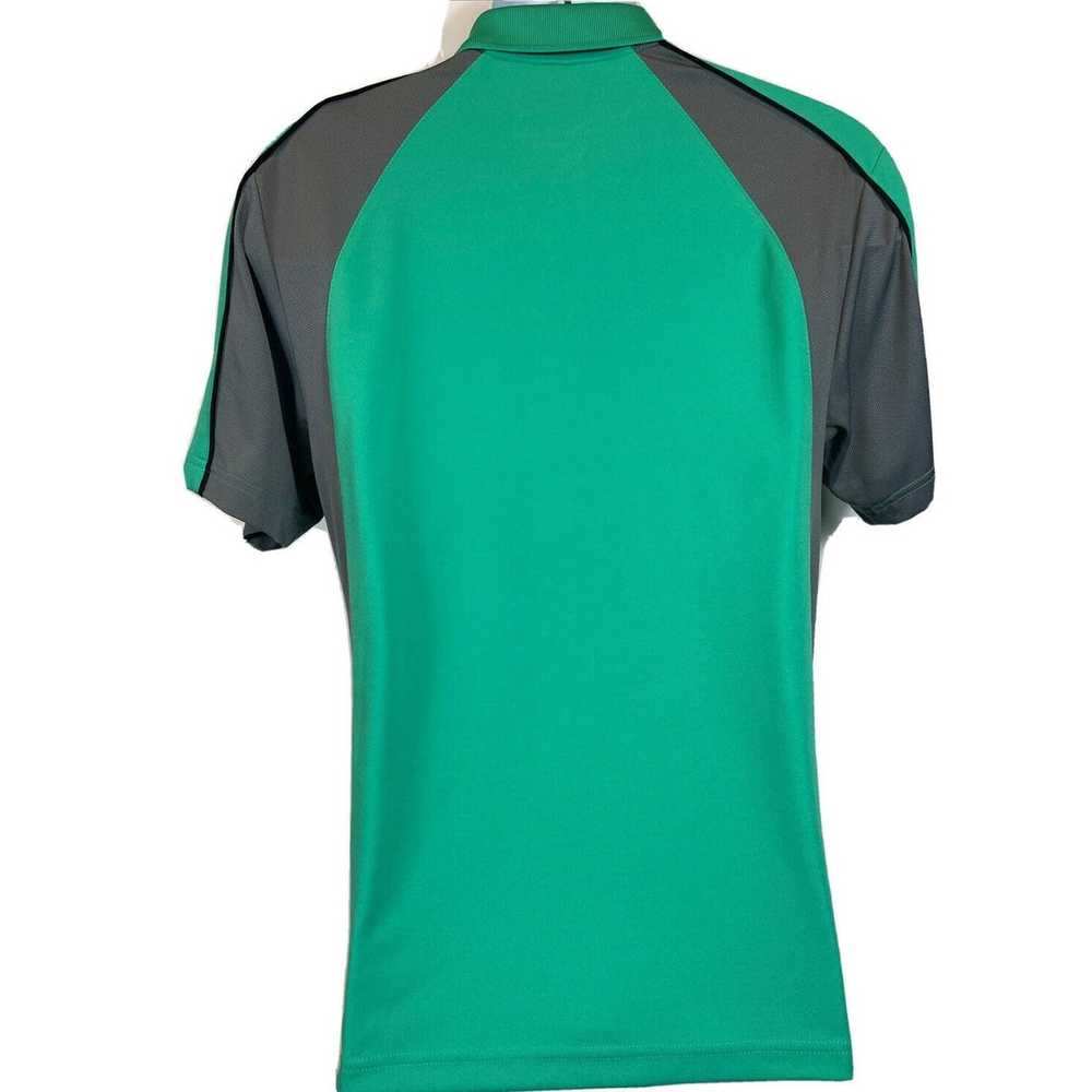 Grand Slam Golf Air Flow Green/Gray Polo Short Sl… - image 4