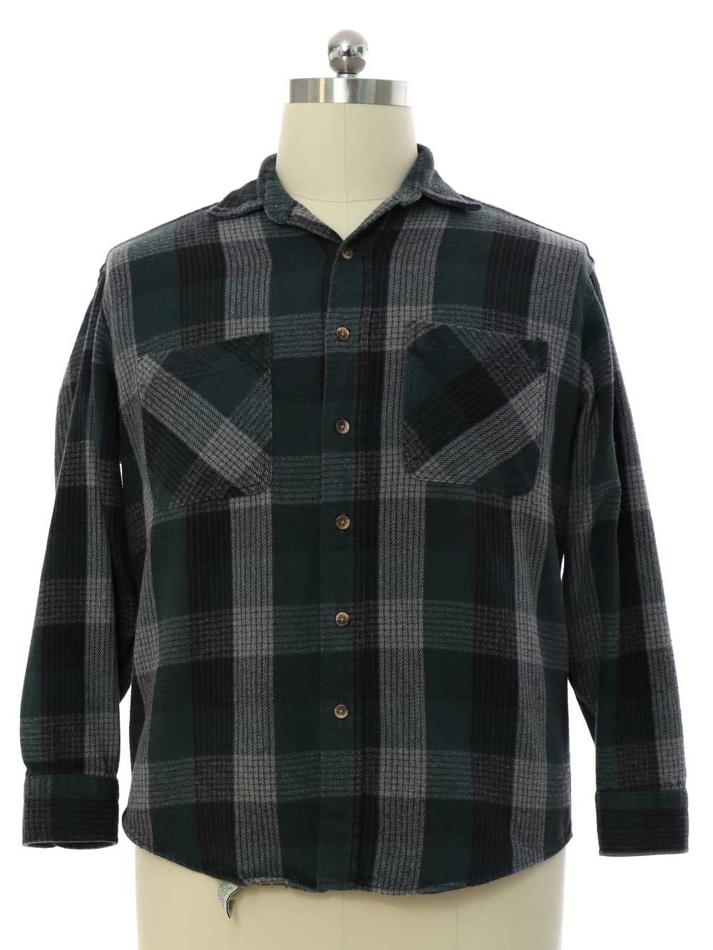 1990's St Johns Bay Mens Flannel Shirt - Gem