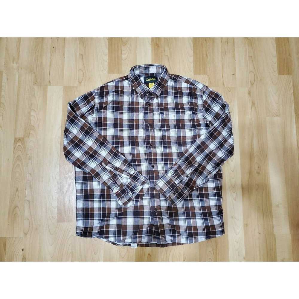 Cabelas Cabelas Shirt Mens XL Plaid Flannel Heavy… - image 2