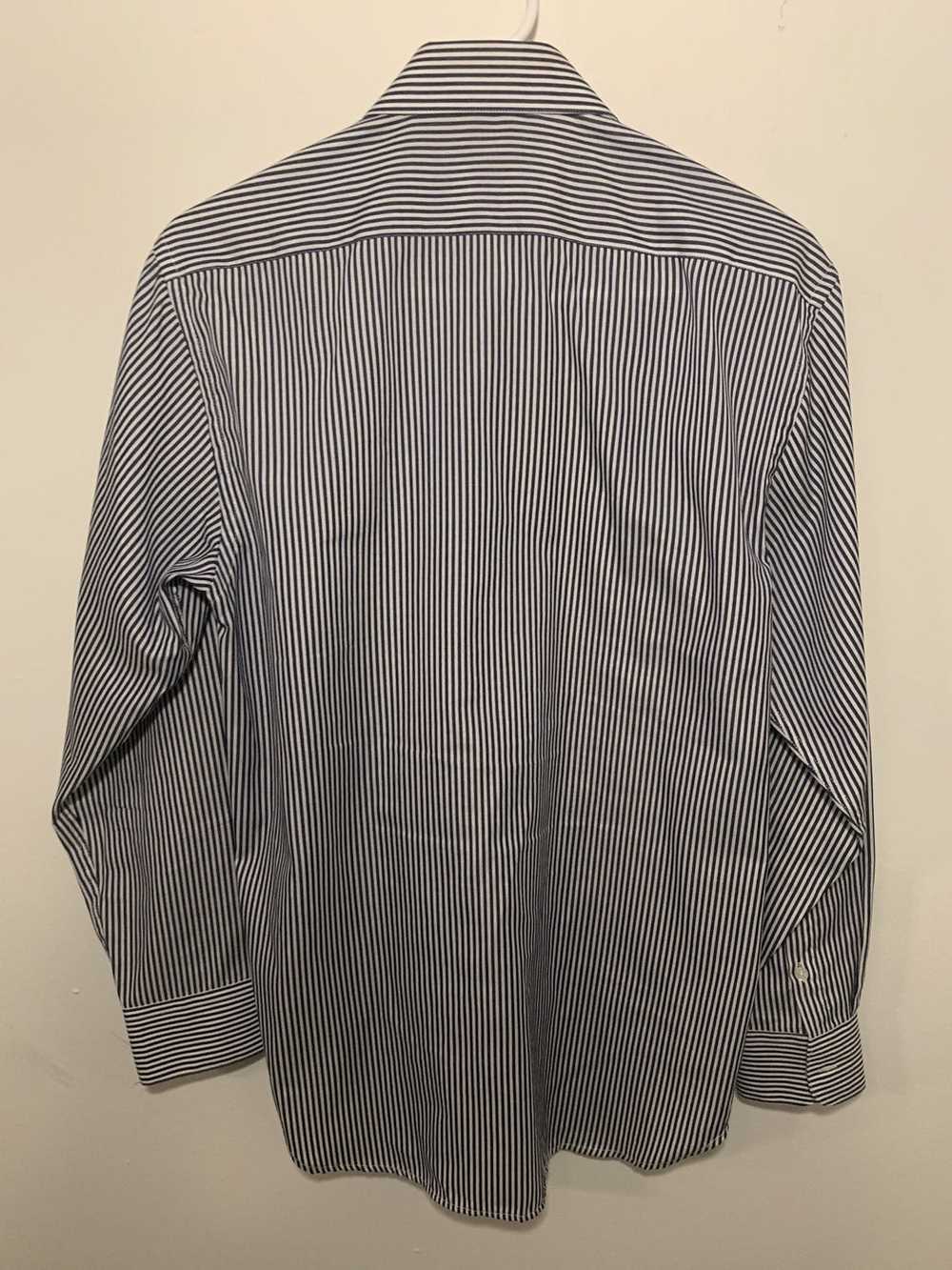 Versace Blue striped cotton button up - image 2