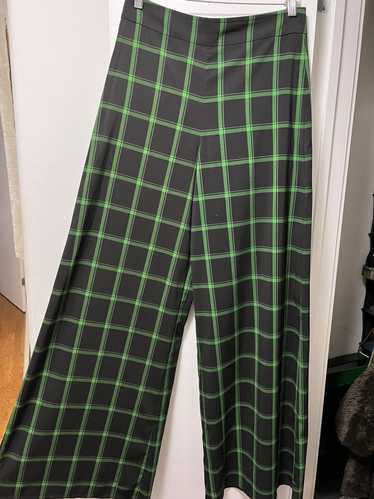 Other Alice + Olivia black and green plaid flare p