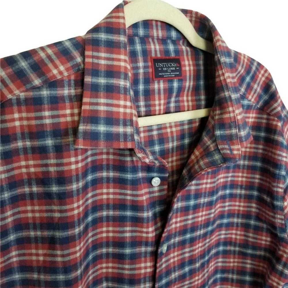 UNTUCKit UNTUCKit Mens XXLT Red Plaid Button Up F… - image 5