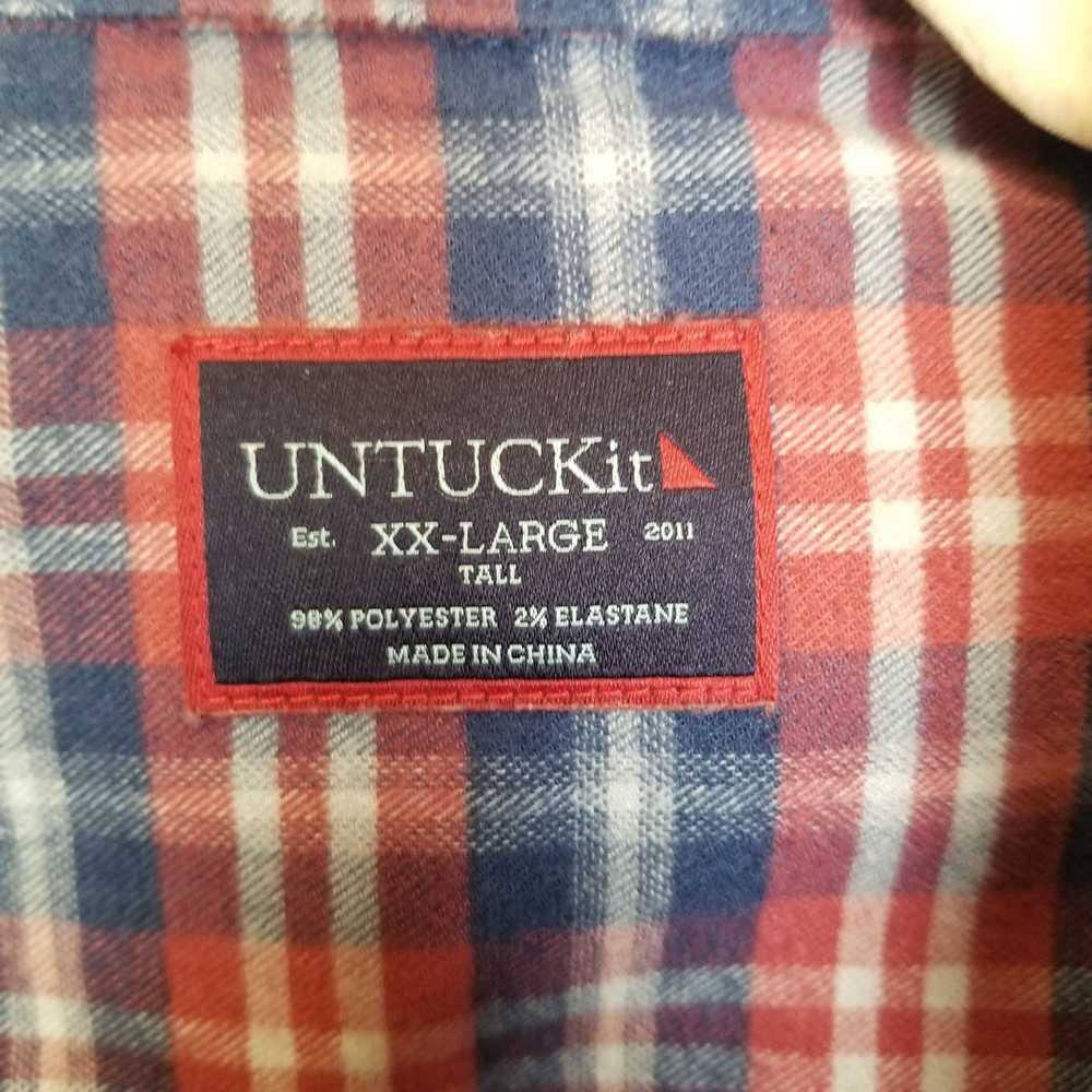 UNTUCKit UNTUCKit Mens XXLT Red Plaid Button Up F… - image 6