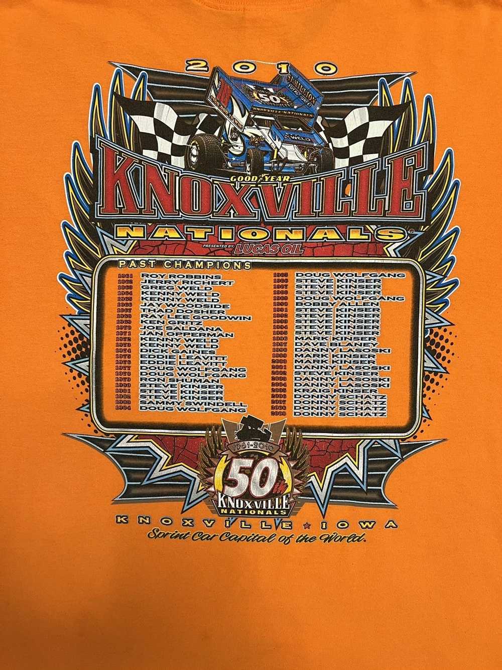 Knoxville Nationals Get Up & Go YOUTH T-Shirt - Silver Tie-Dye