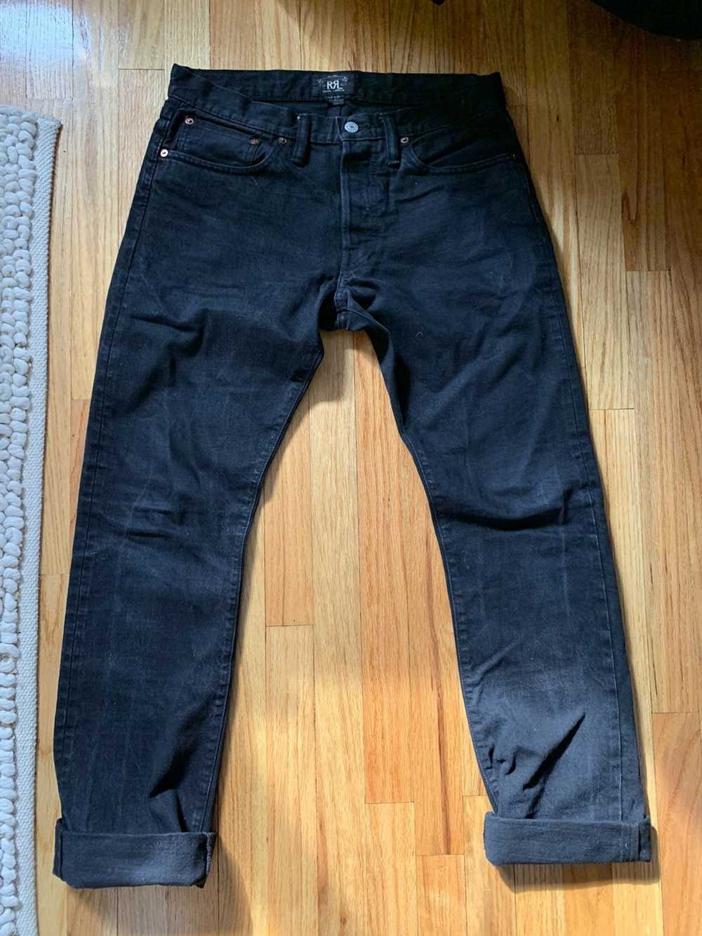 RRL Ralph Lauren Black Selvedge Jeans - image 1