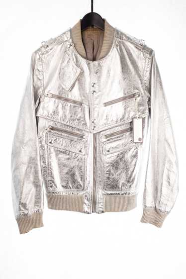 Hedi SS07 Runway Silver Leather Jacket