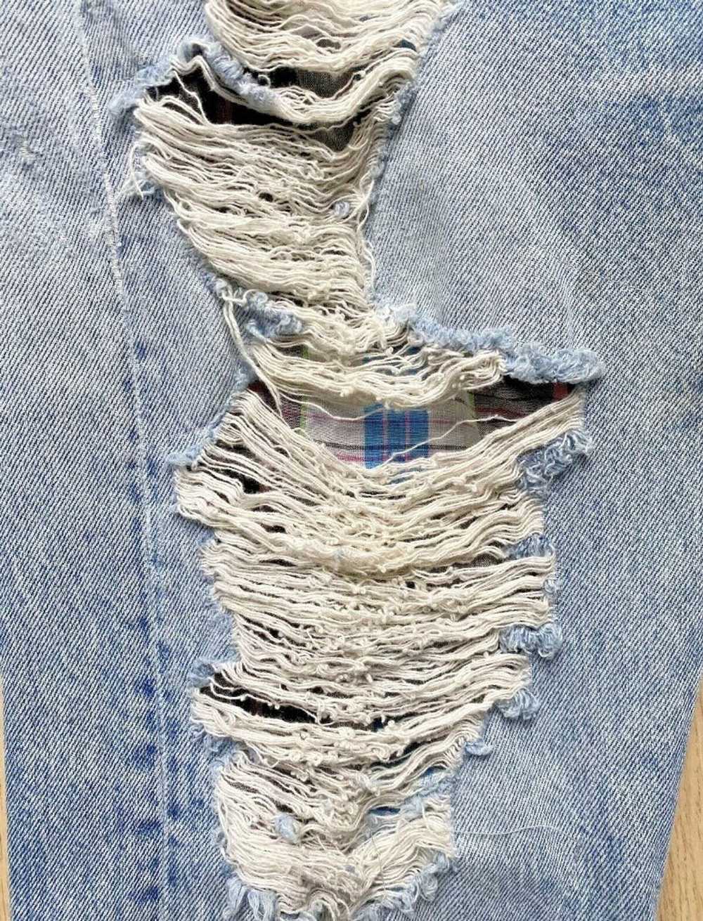 Levi's VTG 80s 1980s LEVI'S 501 Thrashed Jeans 33… - image 5