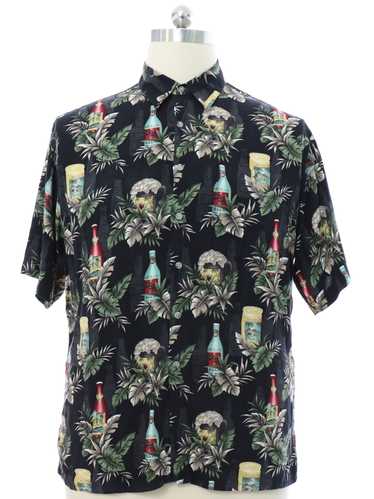 1990's Campia Mens Rayon Hawaiian Beer Shirt