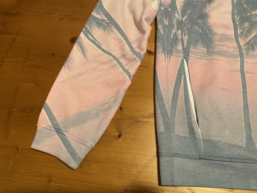 Other Gaudi Jeans Hoodie Pink Blue Palm Trees - image 4