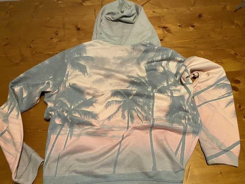 Other Gaudi Jeans Hoodie Pink Blue Palm Trees - image 7