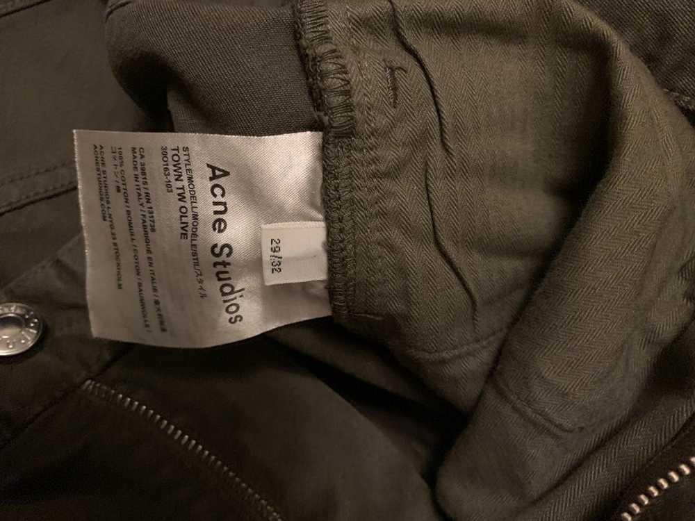 Acne Studios Town Twill Olive - image 4