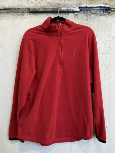 Nike Nike Quarter Zip Fleece (Red) Y2K era - image 1