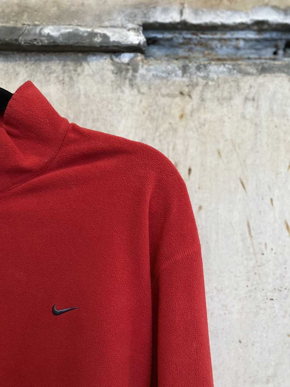 Nike Nike Quarter Zip Fleece (Red) Y2K era - image 3