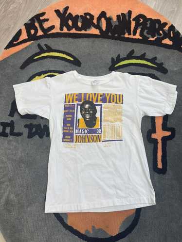 Vintage White Magic Johnson “We Love You Magic” Sh