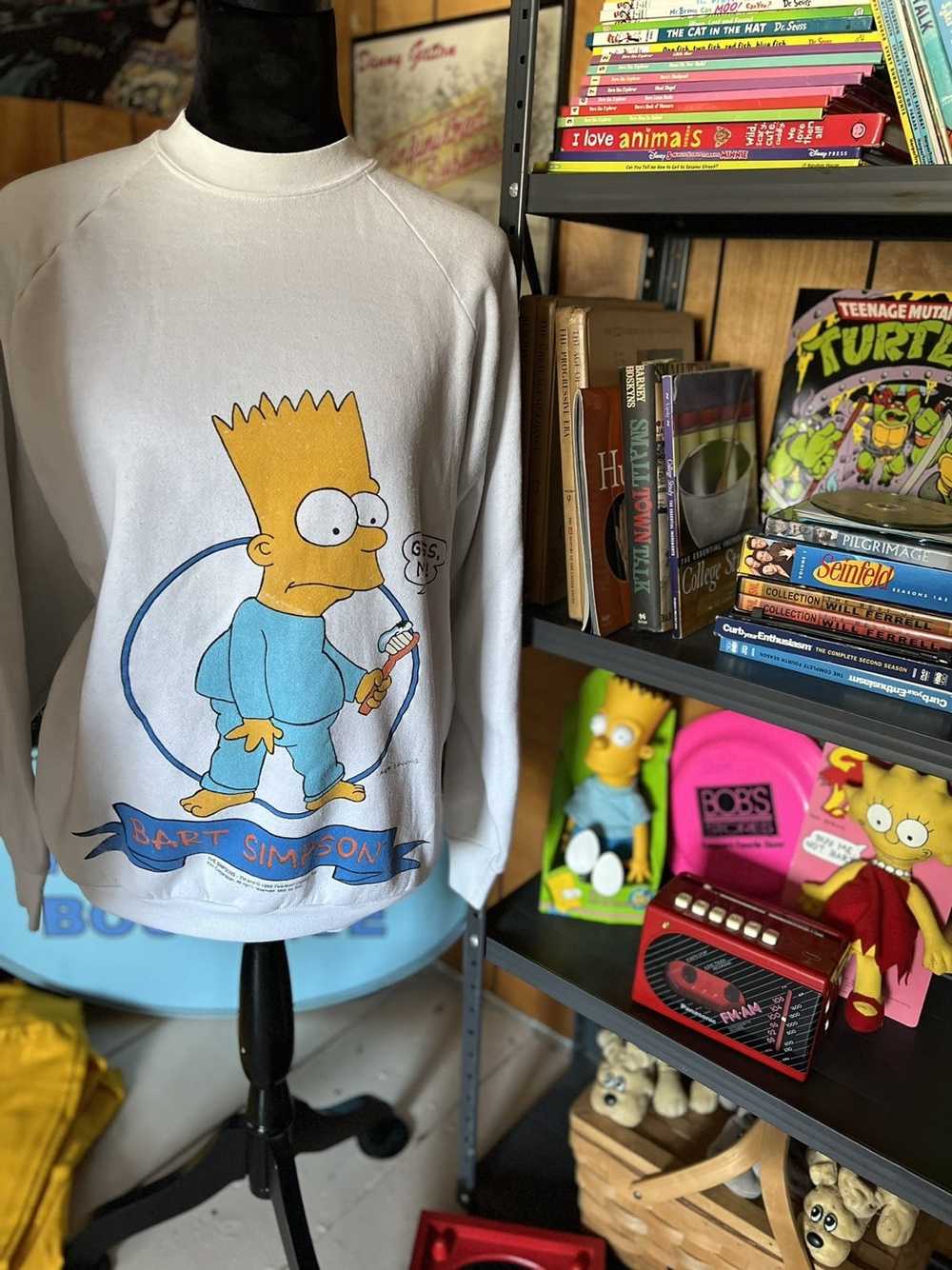 The Simpsons × Vintage Vintage 90s Bart Simpson s… - image 1